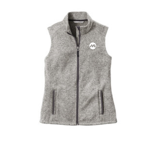 Mi Ladies Sweater Fleece Vest