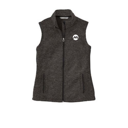 Mi Ladies Sweater Fleece Vest
