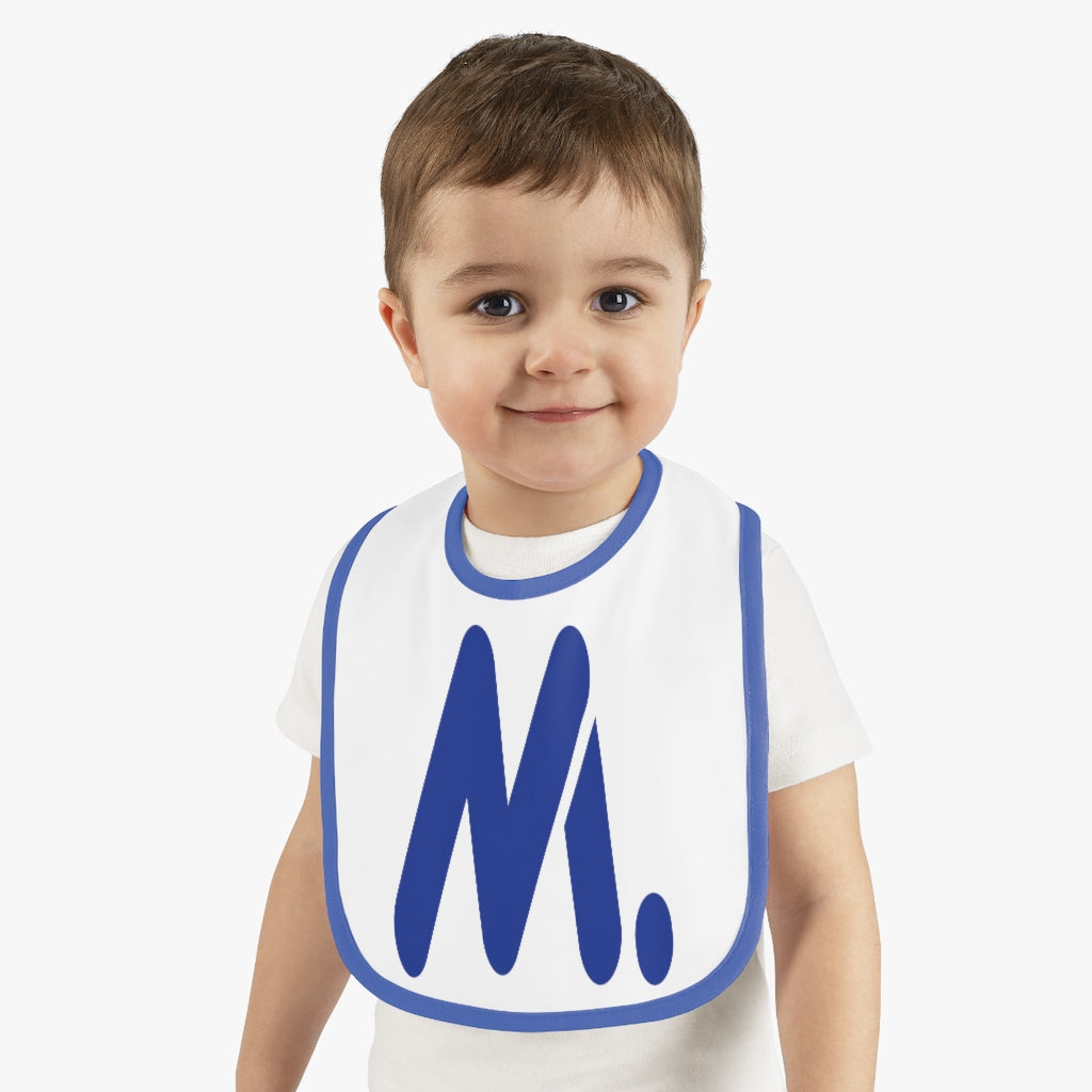 Baby Contrast Trim Jersey Bib