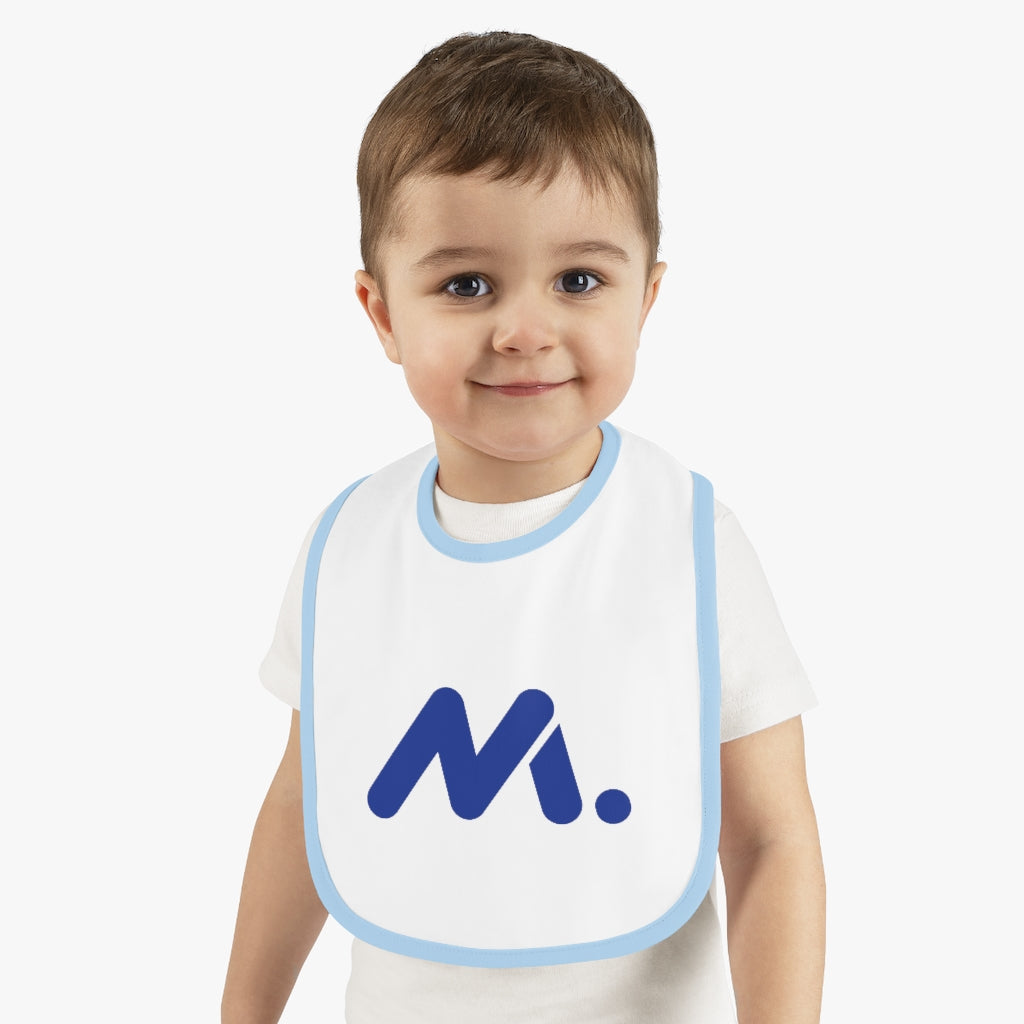 Baby Contrast Trim Jersey Bib
