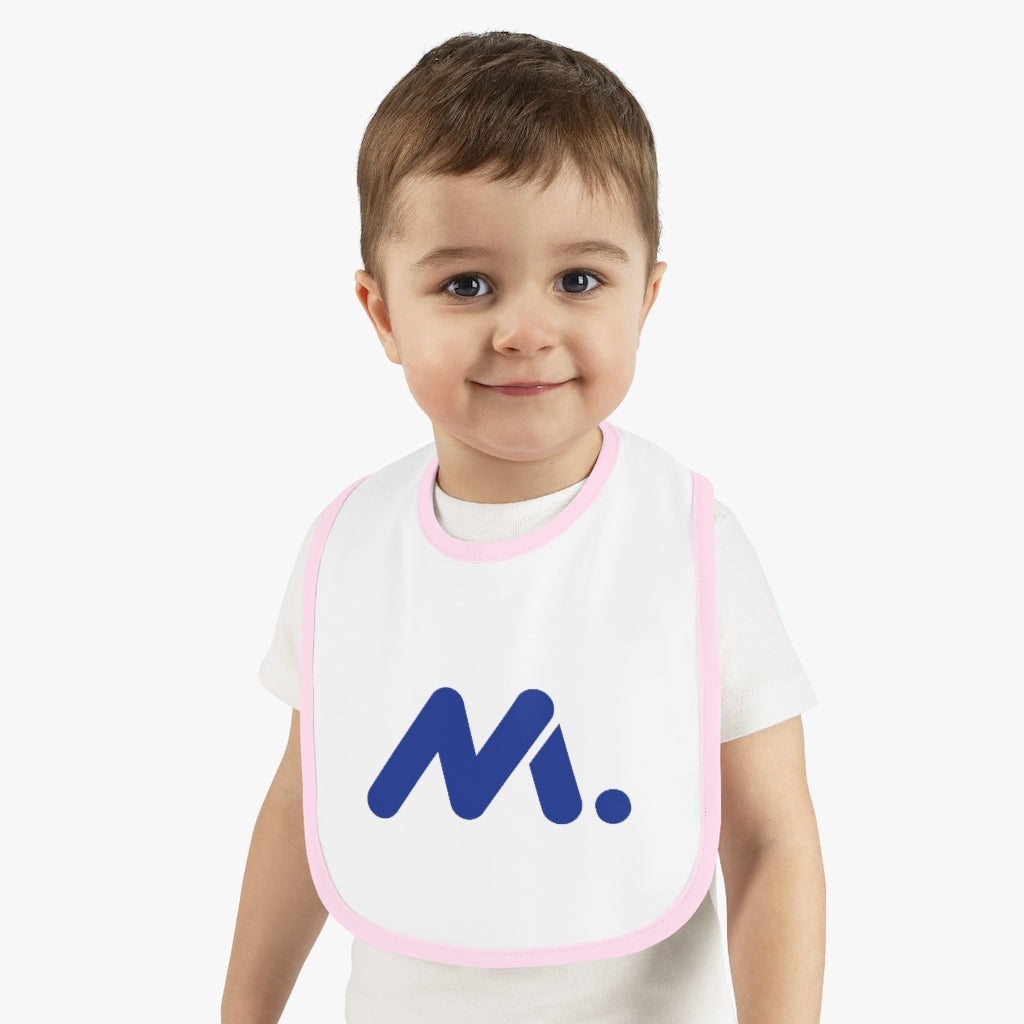 Baby Contrast Trim Jersey Bib